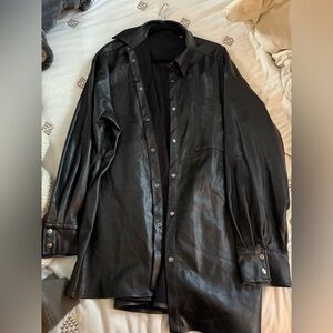 ASOS faux leather jacket XL